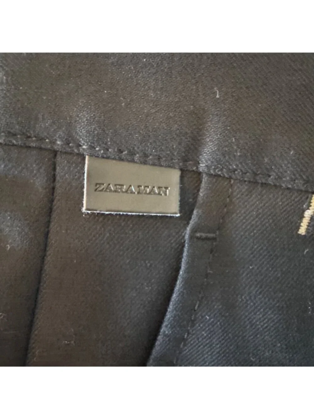 Zara Man Slim-Fit Black Dress Pants Size 32 Mens Trousers Made In Turkey